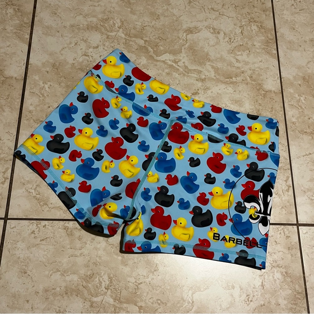 voodoo barbell Blue Duck Print Shorts medium
